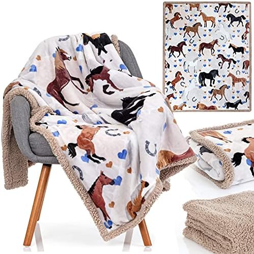 OBSI Soft Horse Blanket for Girls