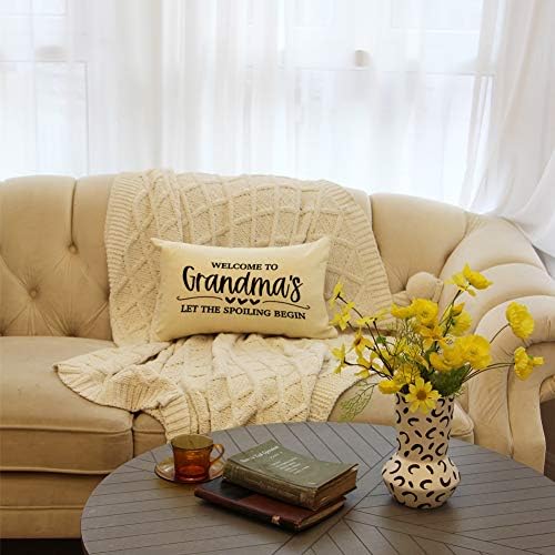 Grandmas Quote Farmhouse Pillow Covers
