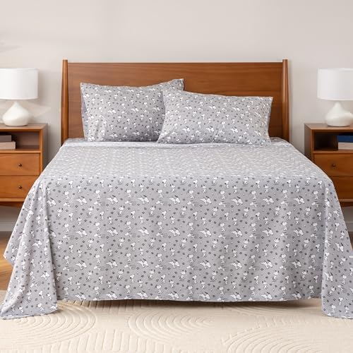 Berkshire Blanket Peanuts Kids Sheet Set Full 4 Piece