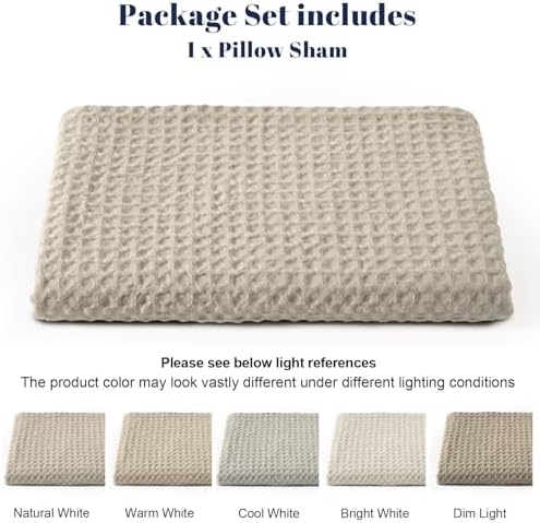 PHF Ultra Soft Waffle Weave Body Pillowcase