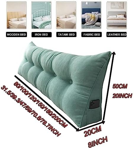 EORNOW Triangular Headboard Pillow for Reading Bed Rest