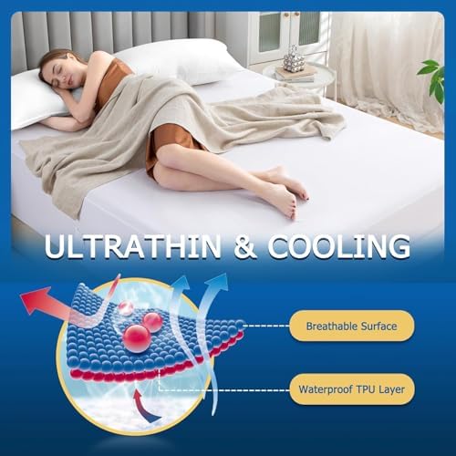 Waterproof Mattress Cover with Breathable Noiseless Design