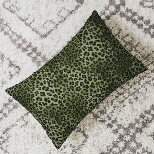 Bleached Sage Leopards 12x20 Set of 2 Durable Outdoor Pillow Covers