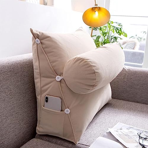COZMAX Triangular Wedge Pillow with Adjustable Neck Support