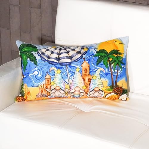 Relaxation in Style tropical Summer Lumbar Pillow Cover 12x20 inches