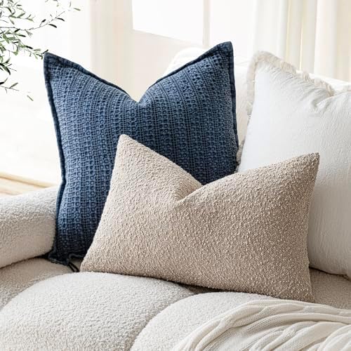 Foindtower Textured Boucle Throw Pillow Cover - Cozy Elite