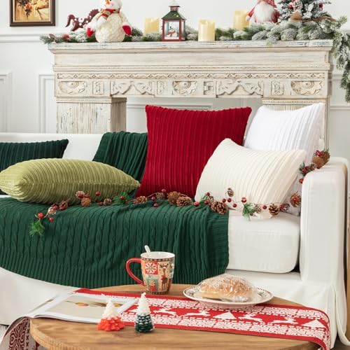 Stylish 2-Piece Set 12x20 inch Soft machine washable premium texture