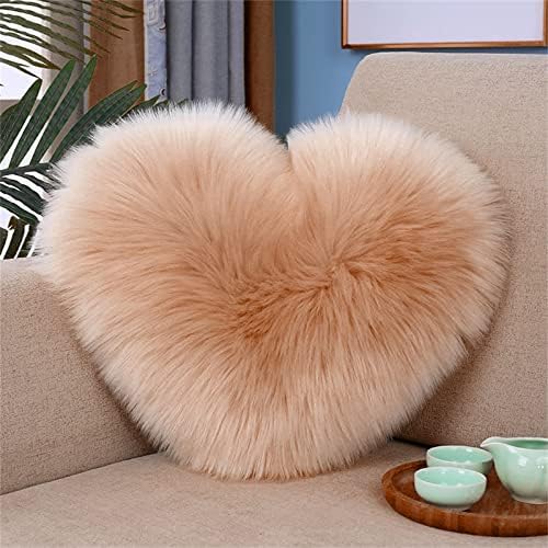 Heart-Shaped Pillow for Girls 20x16 inches Soft Pink Valentines Day Gift