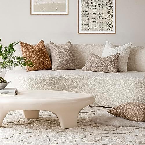 Foindtower Textured Boucle Throw Pillow Cover - Cozy Elite