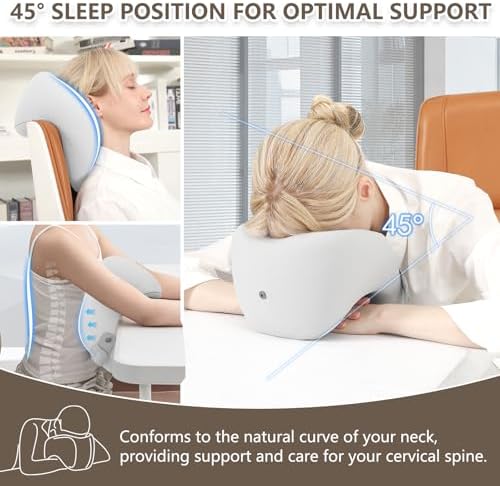 SPUER 2-in-1 Memory Foam Travel Neck Pillow