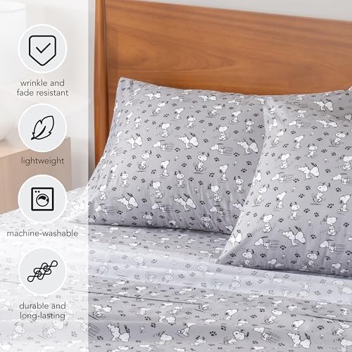 Berkshire Blanket Peanuts Kids Sheet Set Full 4 Piece