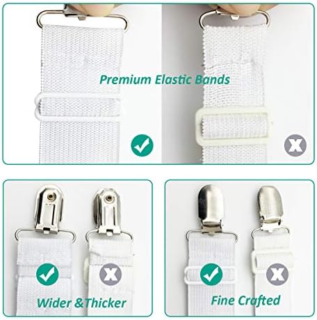 RayTour Bed Sheet Holder Straps with Clamps
