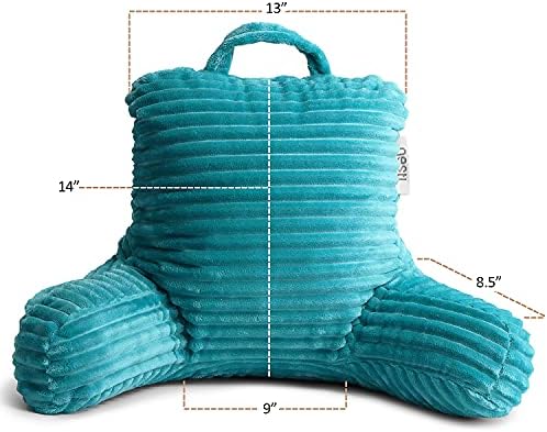 Clara Clark Teal Reading Pillow for Kids