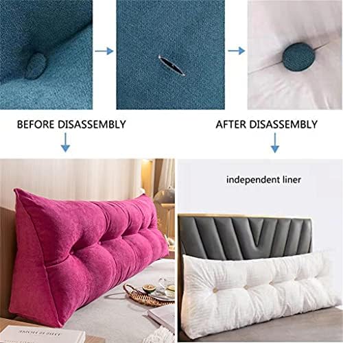 Triangular Fleece Reading Pillow for Headrest Support and Day Use
