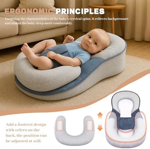 Restnest Baby Bed for Acid Reflux with Strap