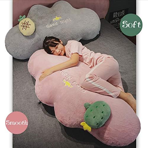 RUYII Stuffed Cloud Bed Pillow Pink - 120x55cm
