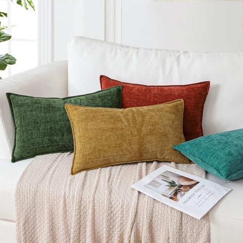 OTOSTAR Chenille Throw Pillow Covers