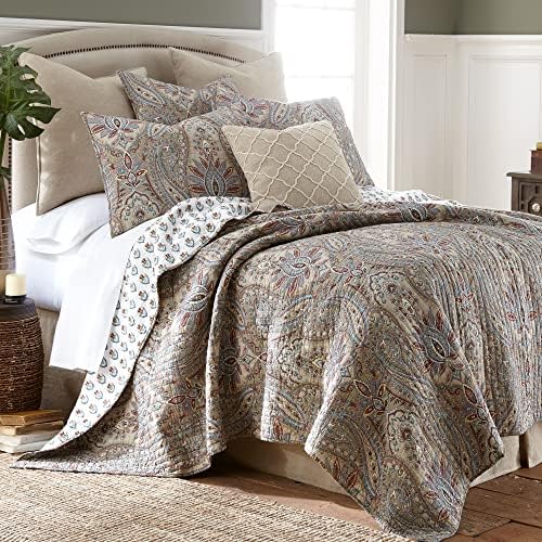 Faux Linen Bed Skirt for Bedding Box Pleat Dust Ruffle Bed Skirt