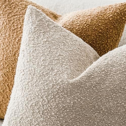 Foindtower Textured Boucle Throw Pillow Cover - Cozy Elite