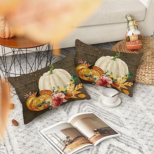 12x20inch - Pumpkins for Fall - Soft Decorative Throw Pillow