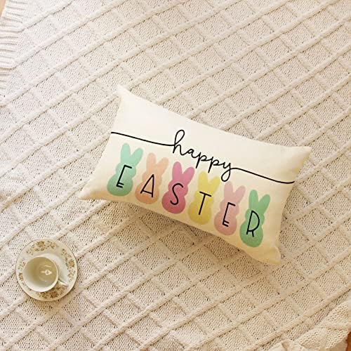 Ogiselestyle Happy Easter Bunny Pillow Cover