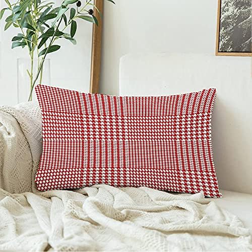 Meldeelm Houndstooth Velvet Pillow Case
