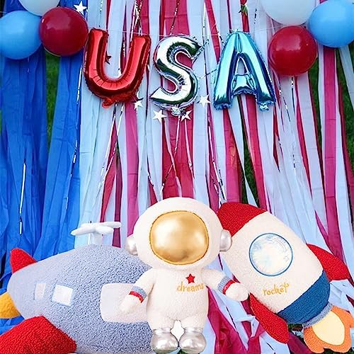 YRXRUS Spaceman Astronaut Plush Throw Pillow Stellar Principles of Relaxation